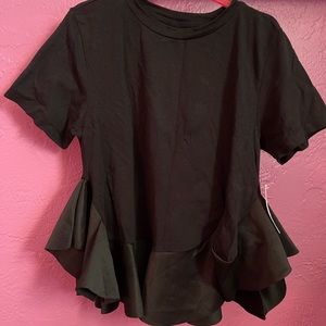 BP flare bottom black tee brand new with tags
